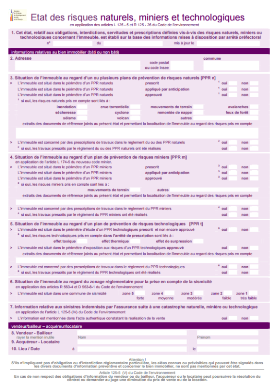 ERNMT : Communes du Pas de Calais reconnues en état de catastrophe naturelle